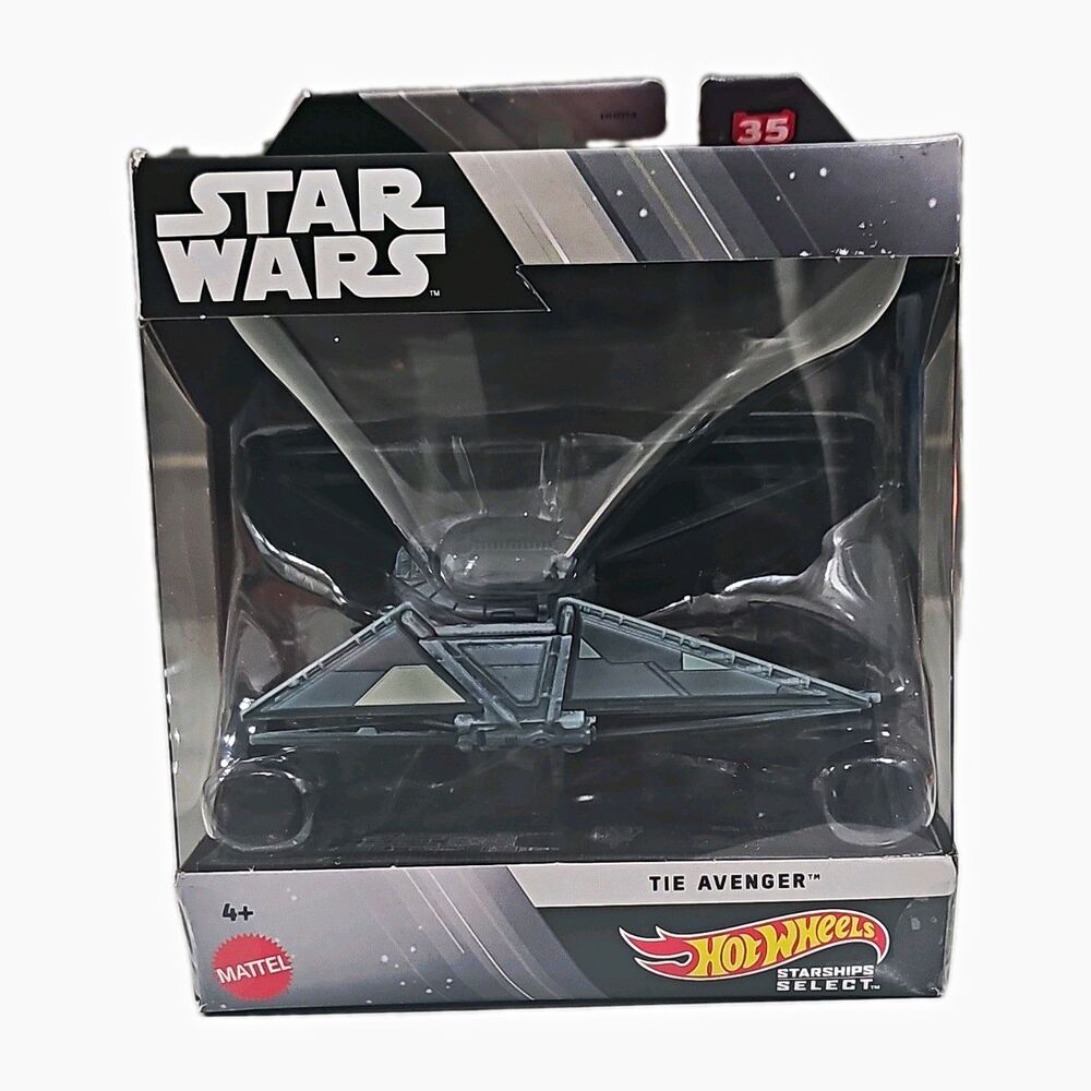 Hot Wheels Starships Select Star Wars TIE Avenger Starship Sci-Fi Vehicle New